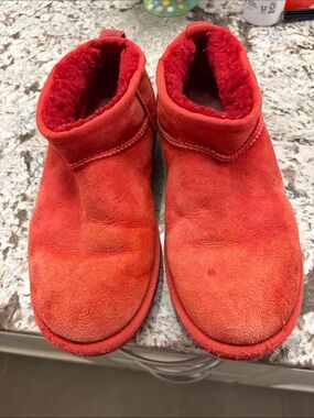 UGG Classic Ultra Mini boots in red